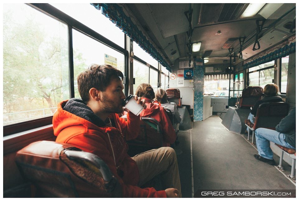 Coffee in Bus