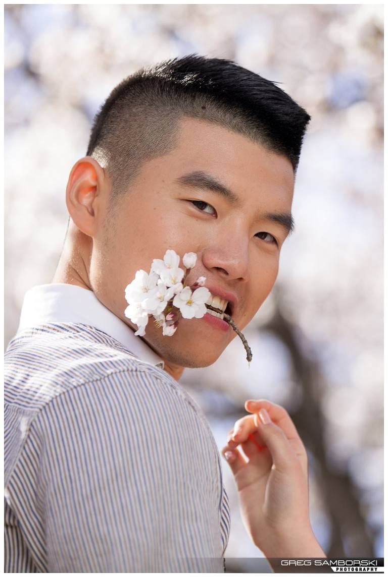 Seoul Korea Cherry Blossom Engagement Photography