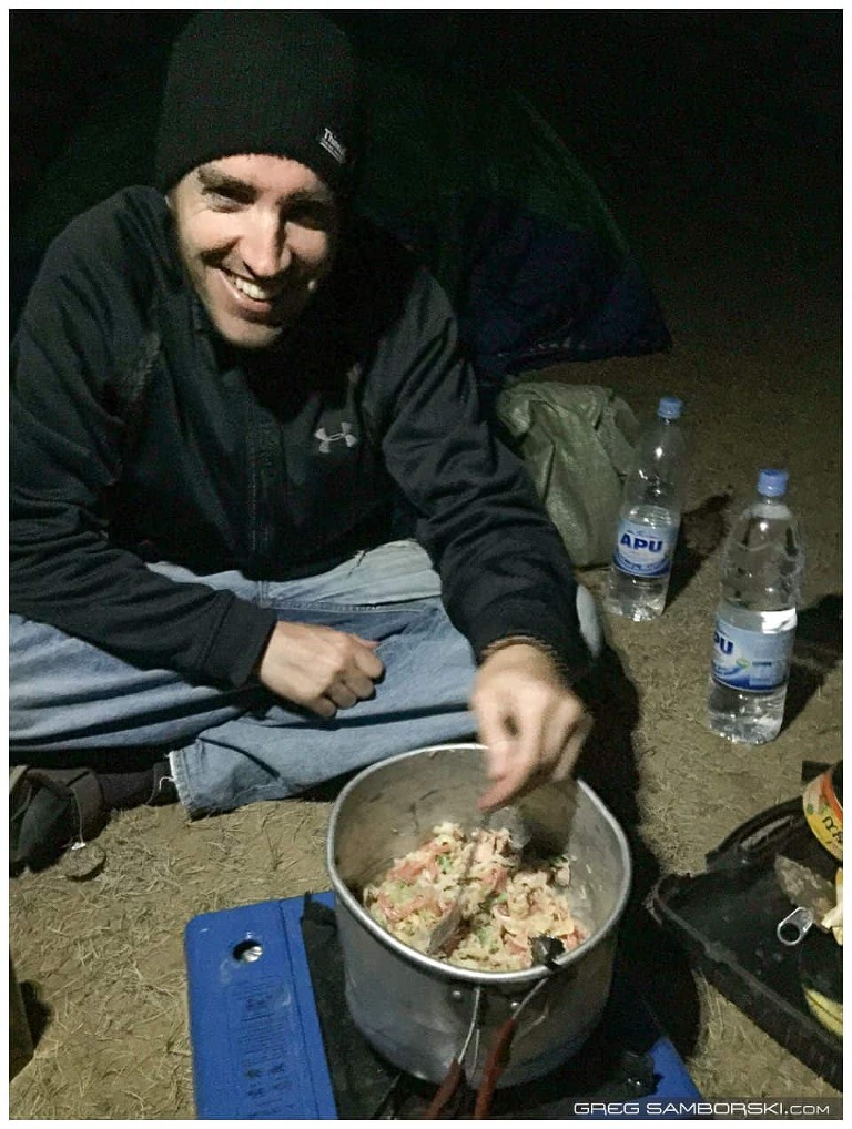 Camping Supper in Mongolia